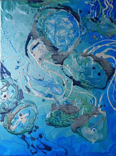 Original Abstract Seascape Paintings by Bobbie Rich