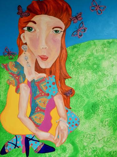 Original Figurative Women Paintings by Bobbie Rich