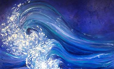 Print of Expressionism Seascape Paintings by Bobbie Rich