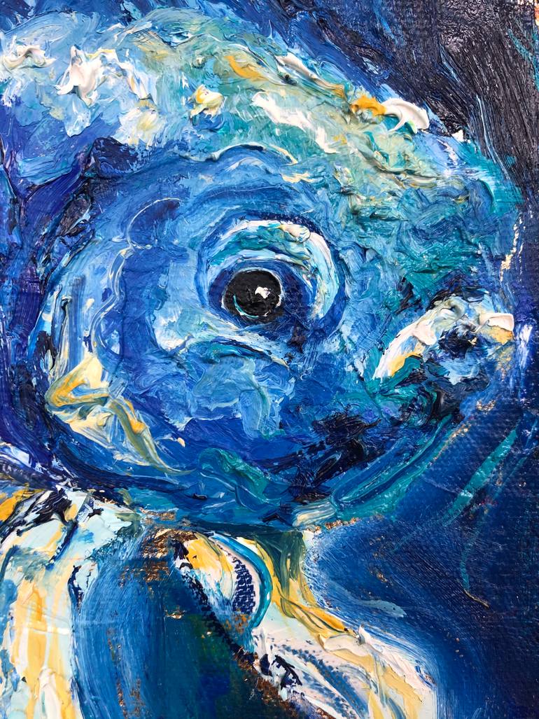 Original Abstract Expressionism Animal Painting by Bobbie Rich