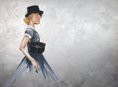 Original Figurative Fashion Paintings by Bobbie Rich