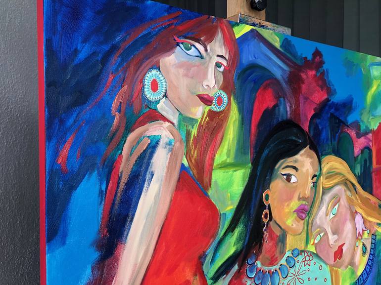 Original Figurative Women Painting by Bobbie Rich