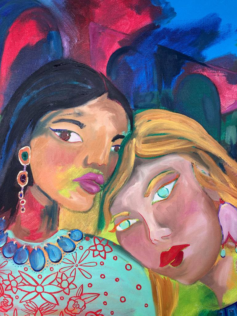 Original Figurative Women Painting by Bobbie Rich