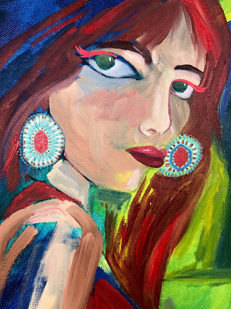Original Figurative Women Painting by Bobbie Rich