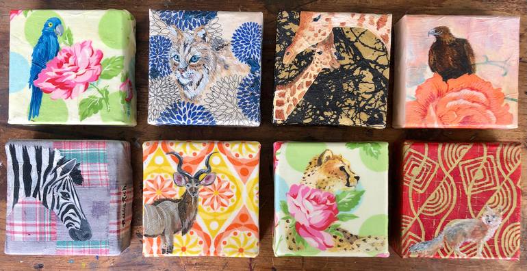 Original Documentary Animal Painting by Bobbie Rich