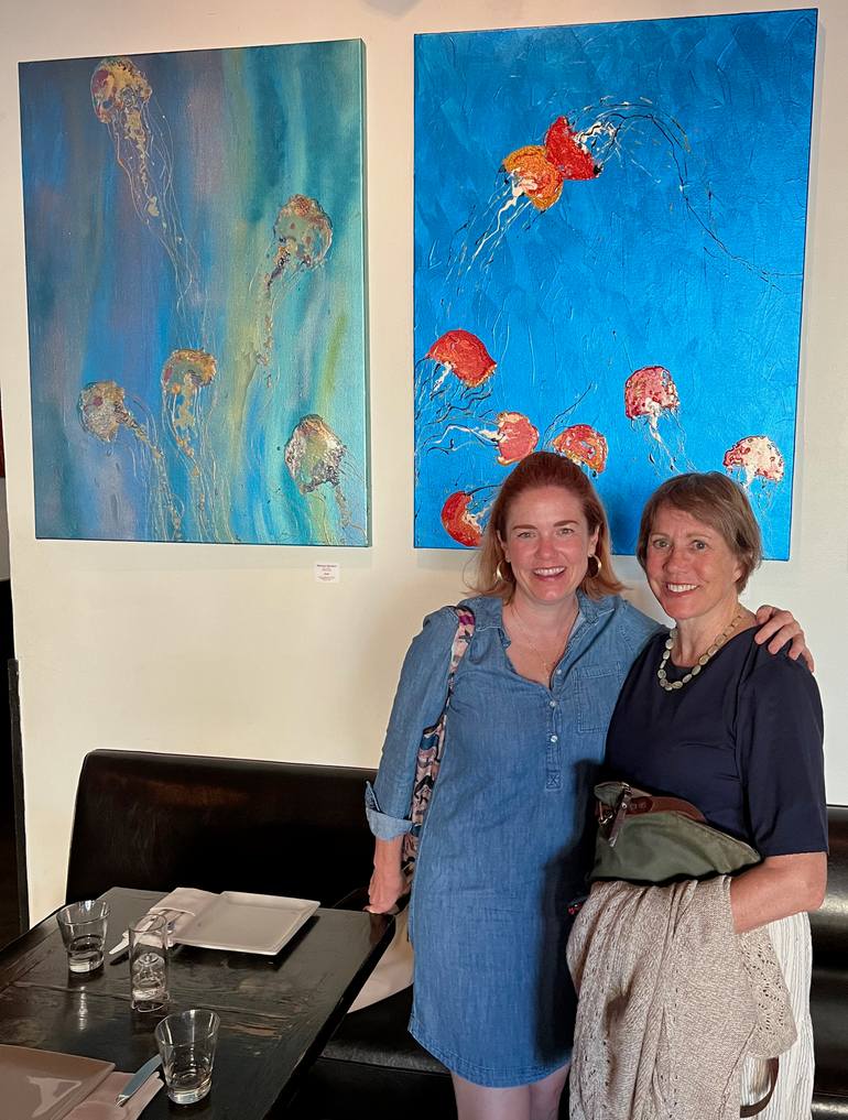 Original Abstract Water Painting by Bobbie Rich