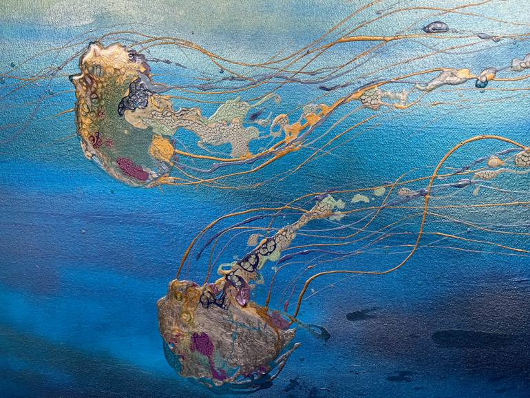 Original Abstract Water Painting by Bobbie Rich