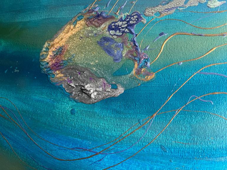 Original Abstract Water Painting by Bobbie Rich