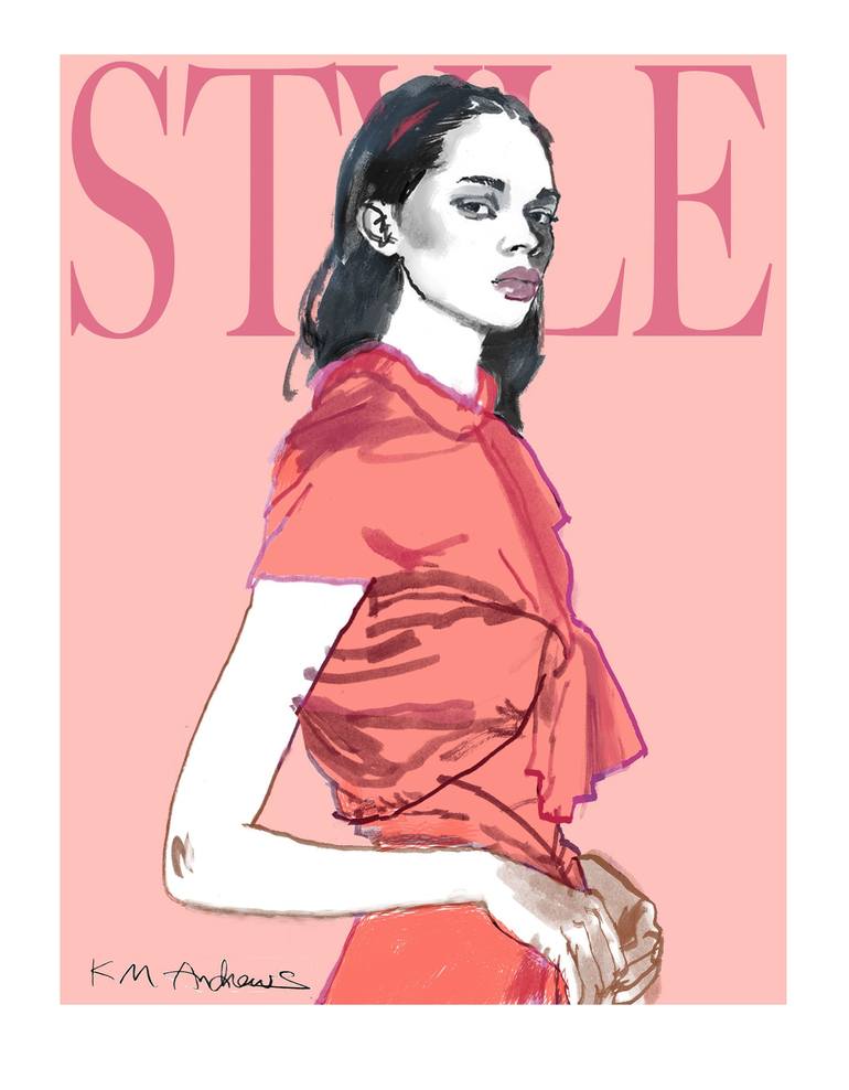 Print of Contemporary Fashion Paintings by K M Andrews