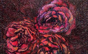 Original Expressionism Floral Paintings by Heera An