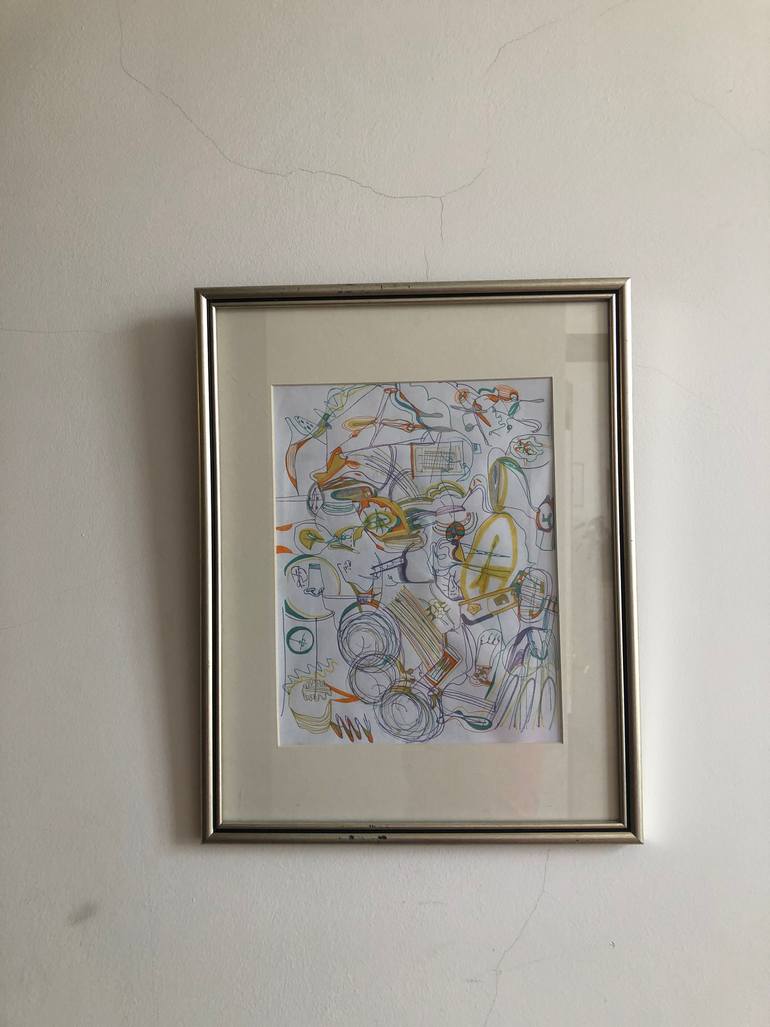 Original Illustration Abstract Drawing by Lilit Vahradyan