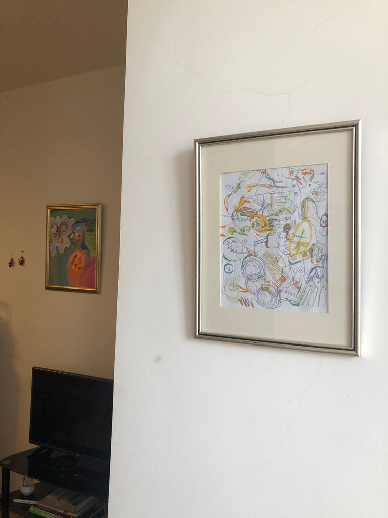 Original Illustration Abstract Drawing by Lilit Vahradyan