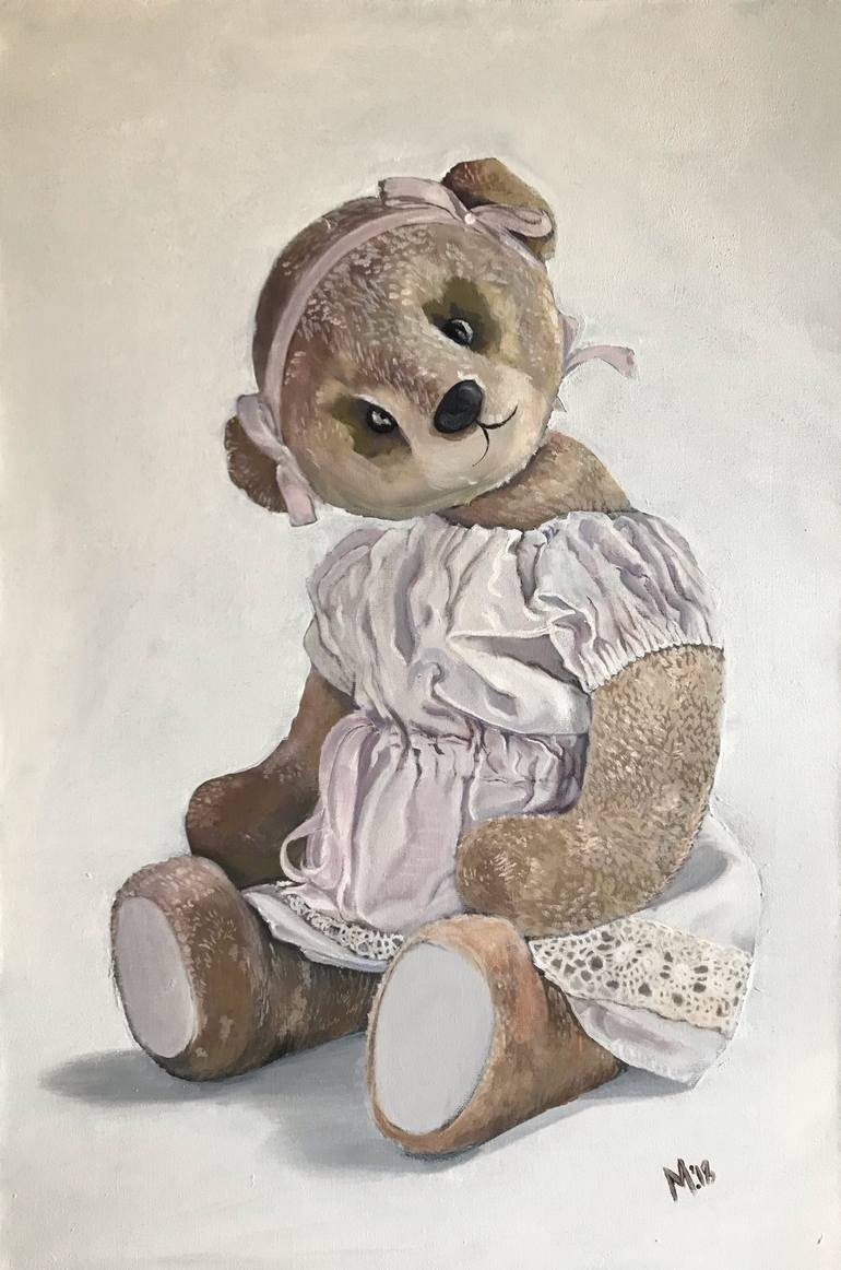 teddy bear paintings