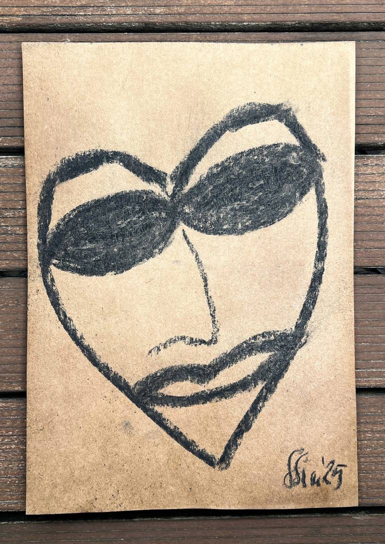 Original Abstract Expressionism Abstract Drawing by Simona Stoicescu