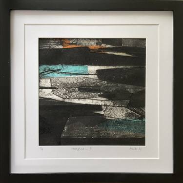 Original Abstract Landscape Printmaking by Marta Nowicka