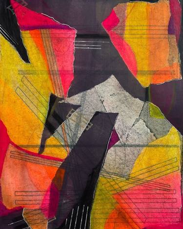 Original Abstract Expressionism Abstract Printmaking by Marta Nowicka