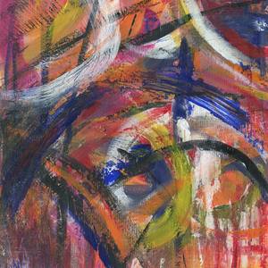 Collection Abstract expressionism  with bold colors