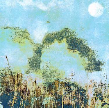 Print of Abstract Landscape Mixed Media by Marta Nowicka