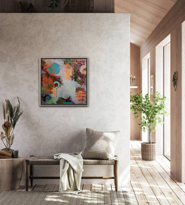 Original Abstract Expressionism Abstract Painting by Marta Nowicka