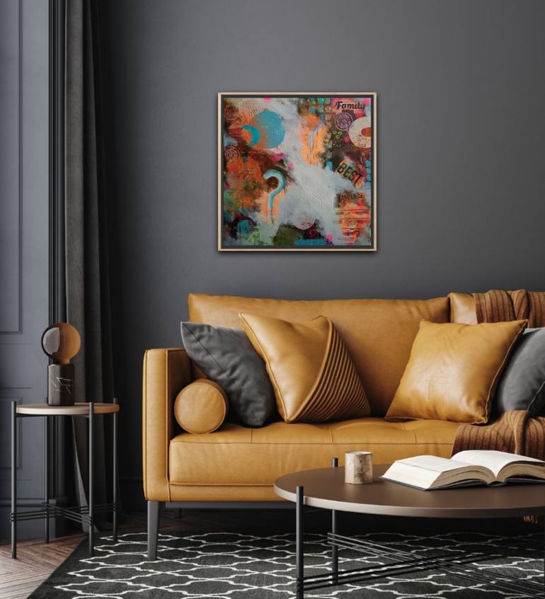 Original Abstract Expressionism Abstract Painting by Marta Nowicka