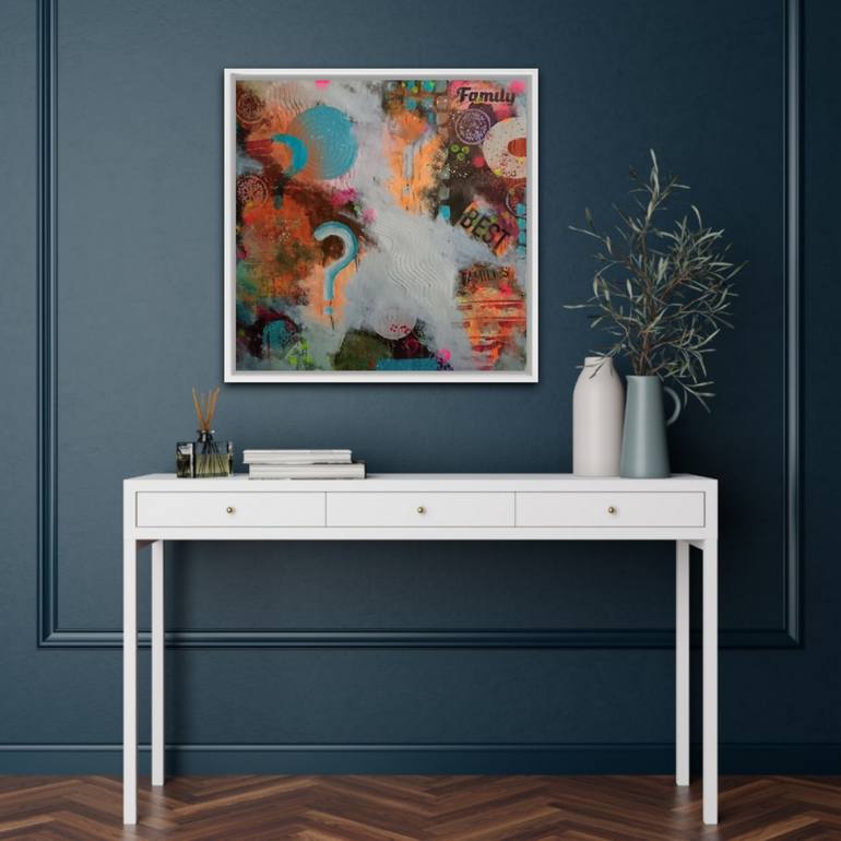 Original Abstract Expressionism Abstract Painting by Marta Nowicka