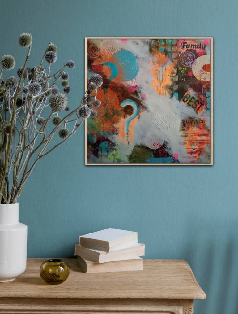 Original Abstract Expressionism Abstract Painting by Marta Nowicka