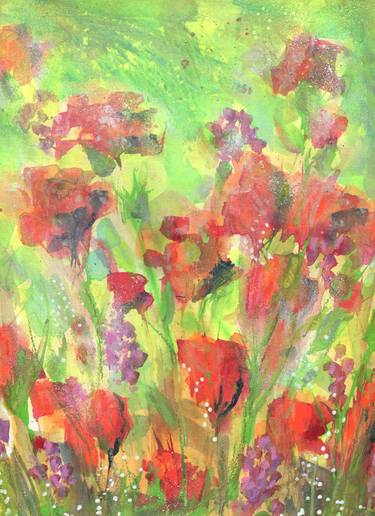 Print of Abstract Floral Paintings by Marta Nowicka
