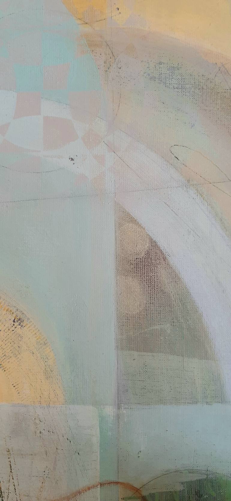 Original Abstract Expressionism Abstract Painting by Marta Nowicka