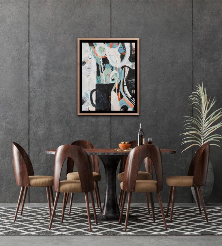 Original Abstract Still Life Painting by Marta Nowicka