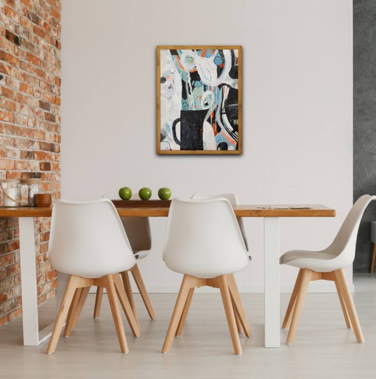 Original Abstract Still Life Painting by Marta Nowicka