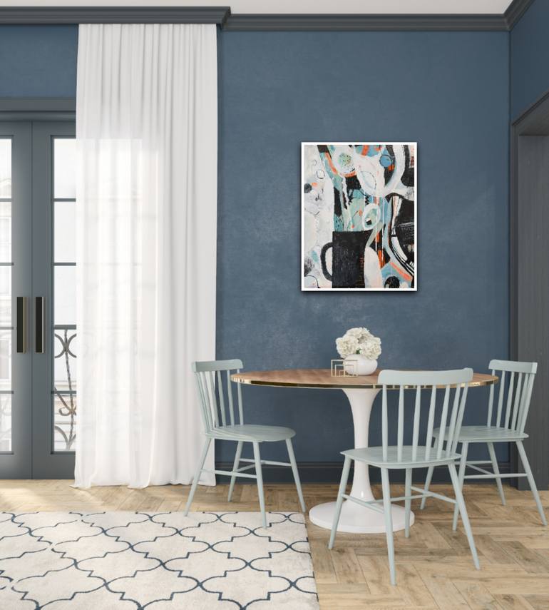 Original Abstract Still Life Painting by Marta Nowicka