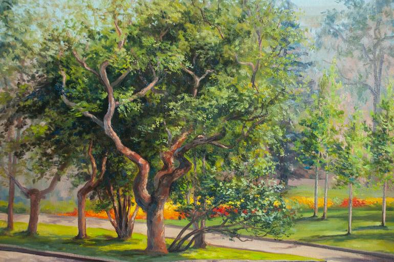 Original Impressionism Landscape Painting by Olha Yefimova