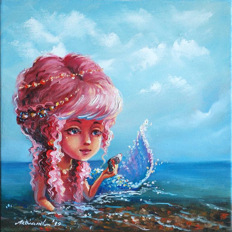 Original Folk Fantasy Painting by Olha Yefimova