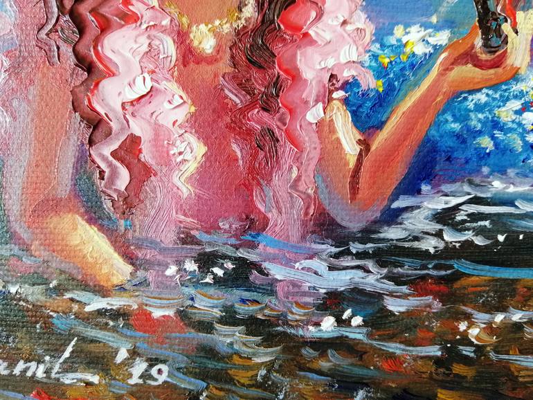 Original Folk Fantasy Painting by Olha Yefimova