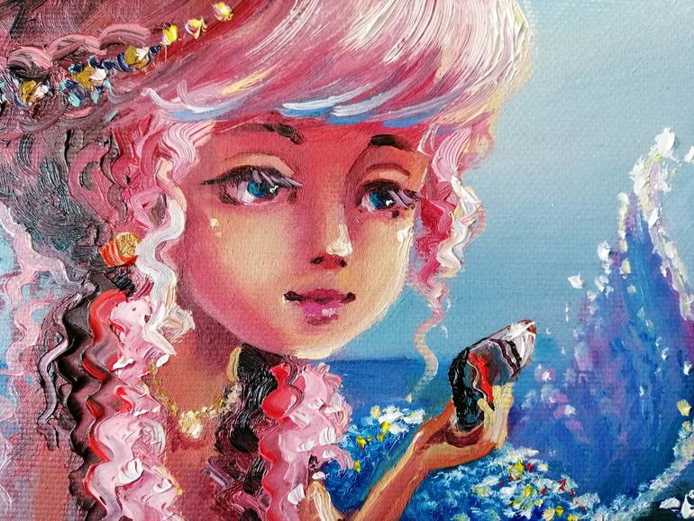 Original Folk Fantasy Painting by Olha Yefimova