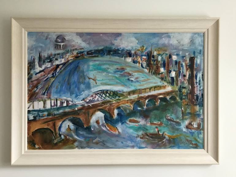 Original Expressionism Cities Painting by Tanya Paulo