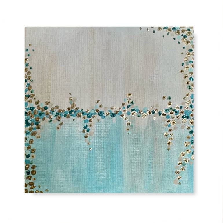 Original Abstract Beach Painting by Evelina Aspromonte