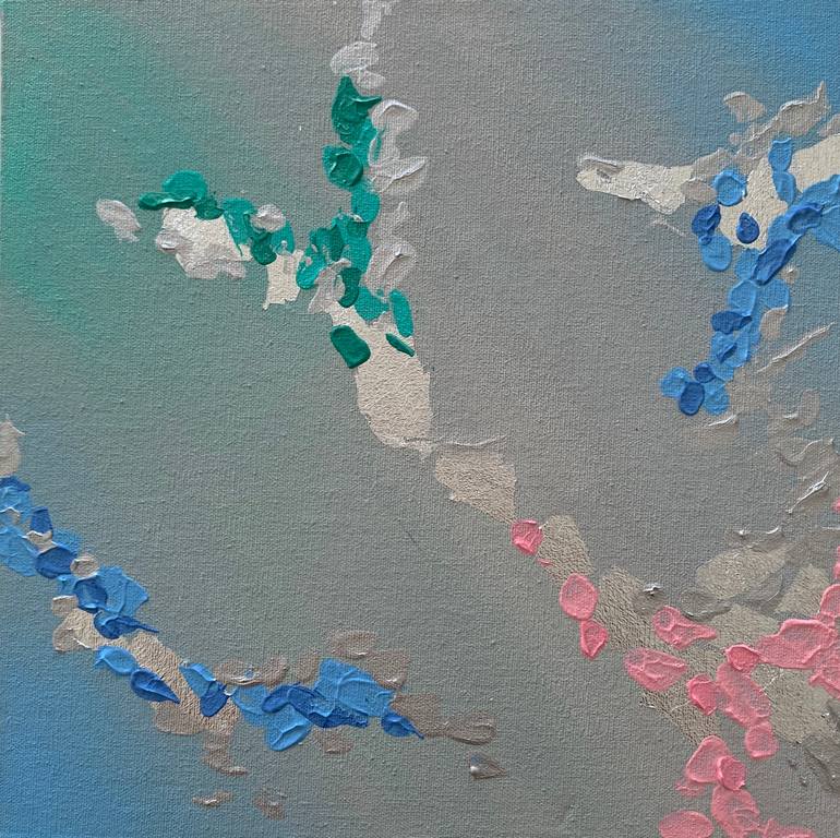 Original Abstract Expressionism Abstract Painting by Evelina Aspromonte