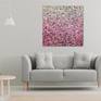Abstract painting inspired in Jackson Pollock.
Different kinds of lines in pink tones with dripping technique