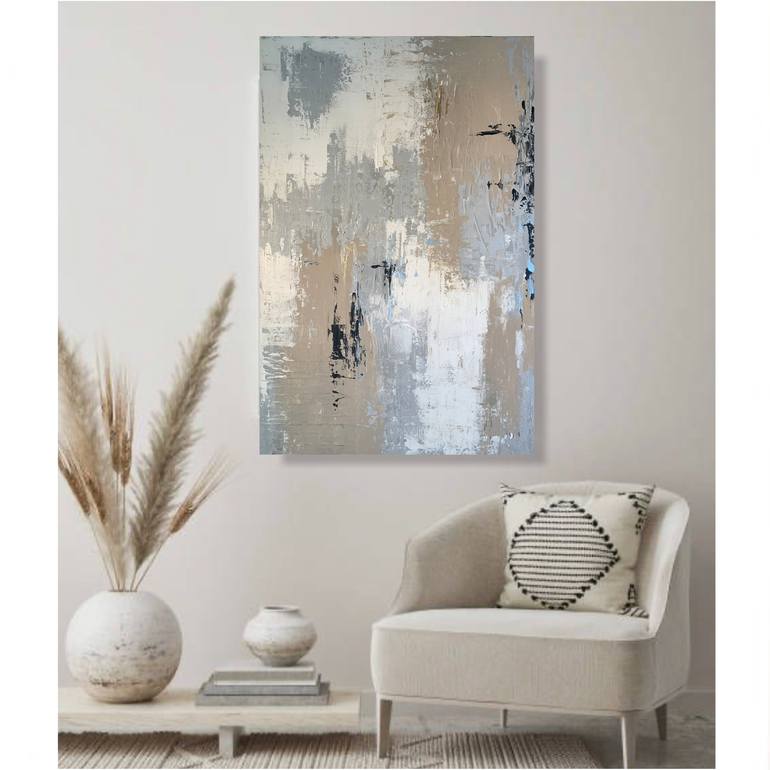 Original Abstract Expressionism Abstract Painting by Evelina Aspromonte