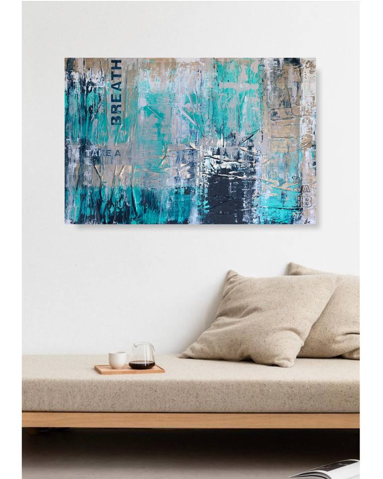 Original Abstract Expressionism Abstract Painting by Evelina Aspromonte