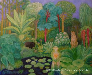 Original Conceptual Garden Paintings by Magdalena Cerha