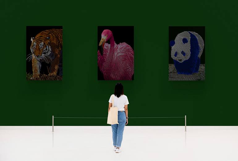 Original Abstract Animal Digital by Vincent Zuniaga