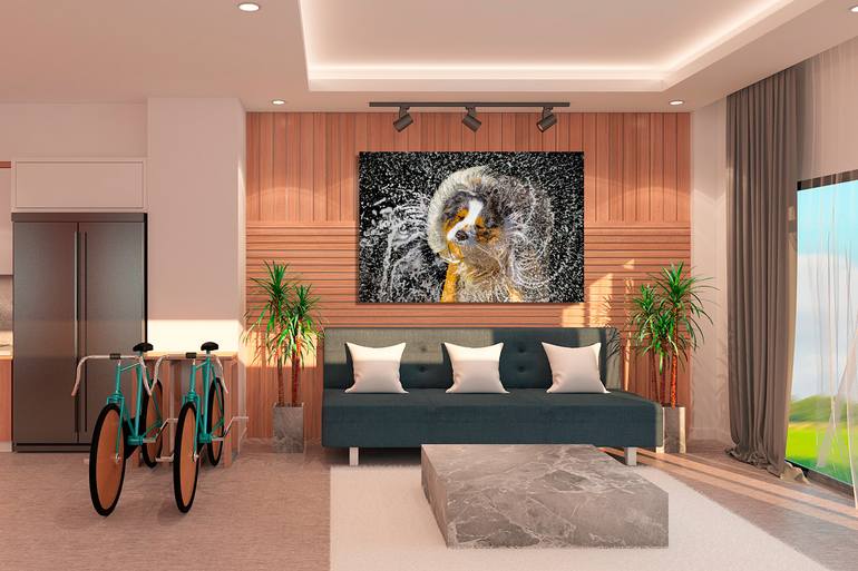 Original Figurative Dogs Digital by Vincent Zuniaga