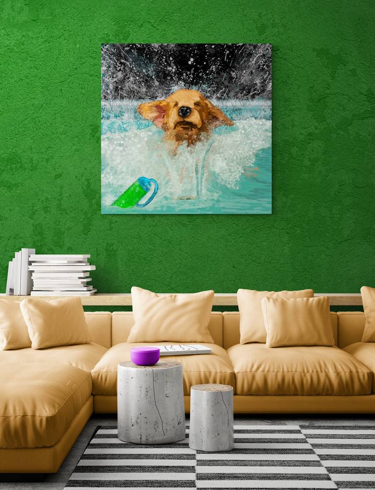 Original Fine Art Dogs Digital by Vincent Zuniaga