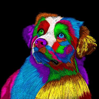 Original Fine Art Dogs Digital by Vincent Zuniaga