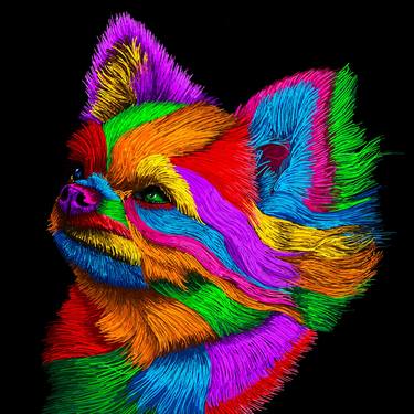 Original Fine Art Dogs Digital by Vincent Zuniaga