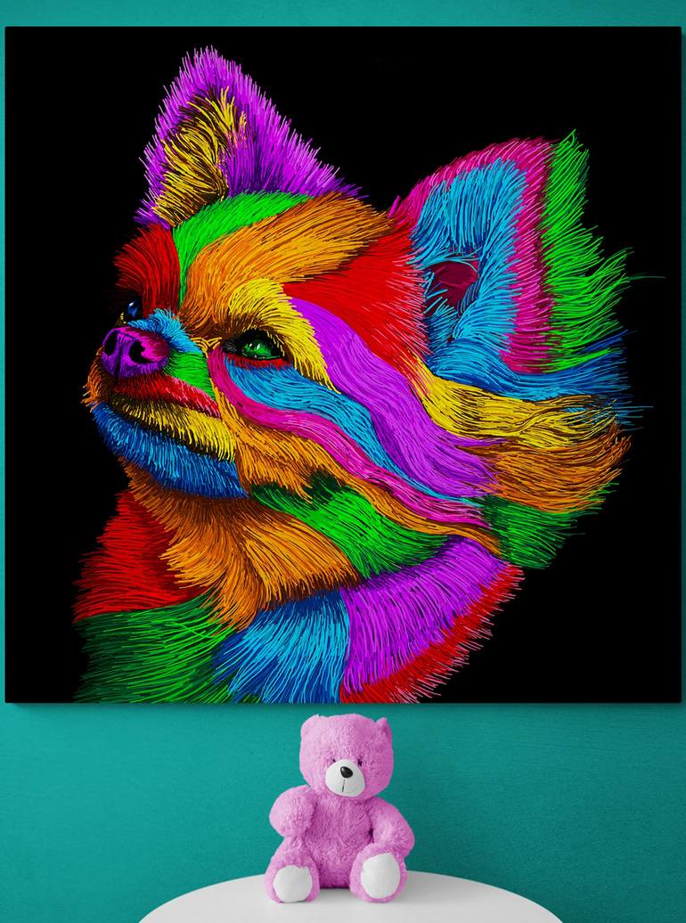 Original Fine Art Dogs Digital by Vincent Zuniaga