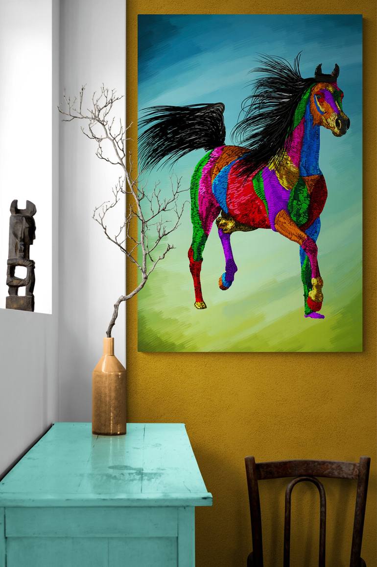 Original Horse Digital by Vincent Zuniaga