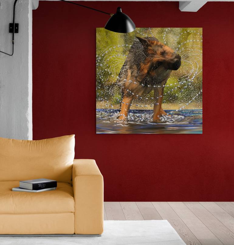 Original Fine Art Dogs Digital by Vincent Zuniaga